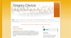 Desktop Screenshot of gregorychorus.org